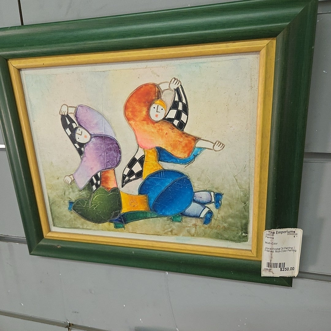 Joyce Roybal Oil Painting Framed Multi-Color Painting