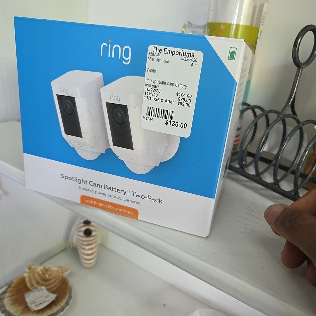 ring spotlight cam battery two pack