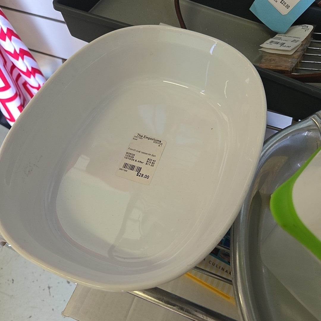 French oval casserole dish