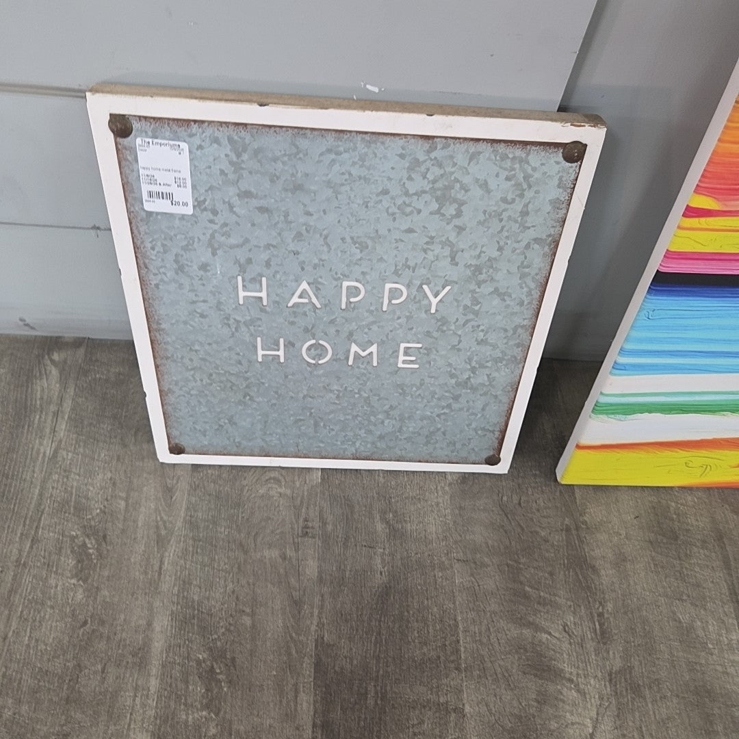 happy home metal frame