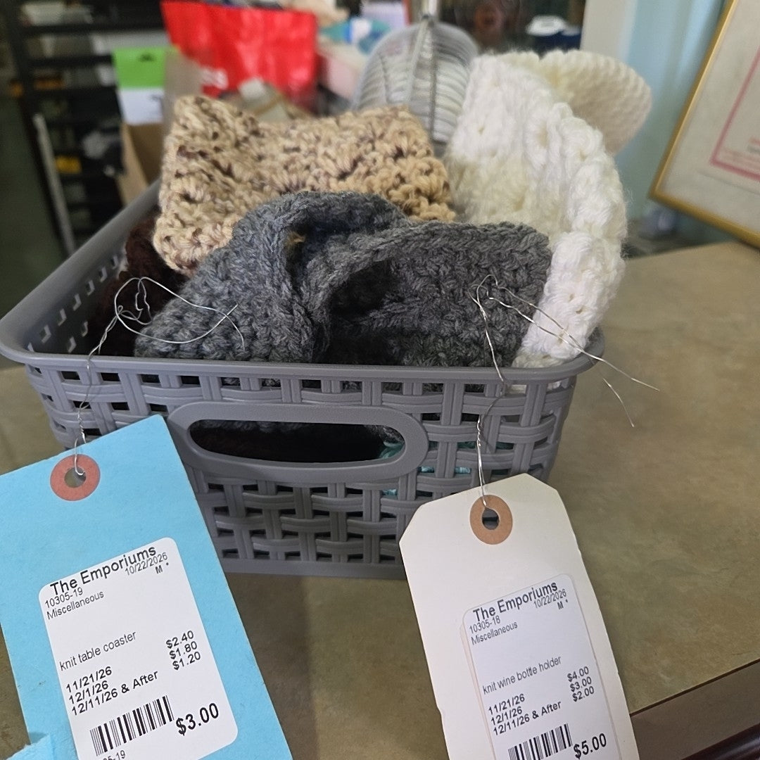 knit wine bottle holder