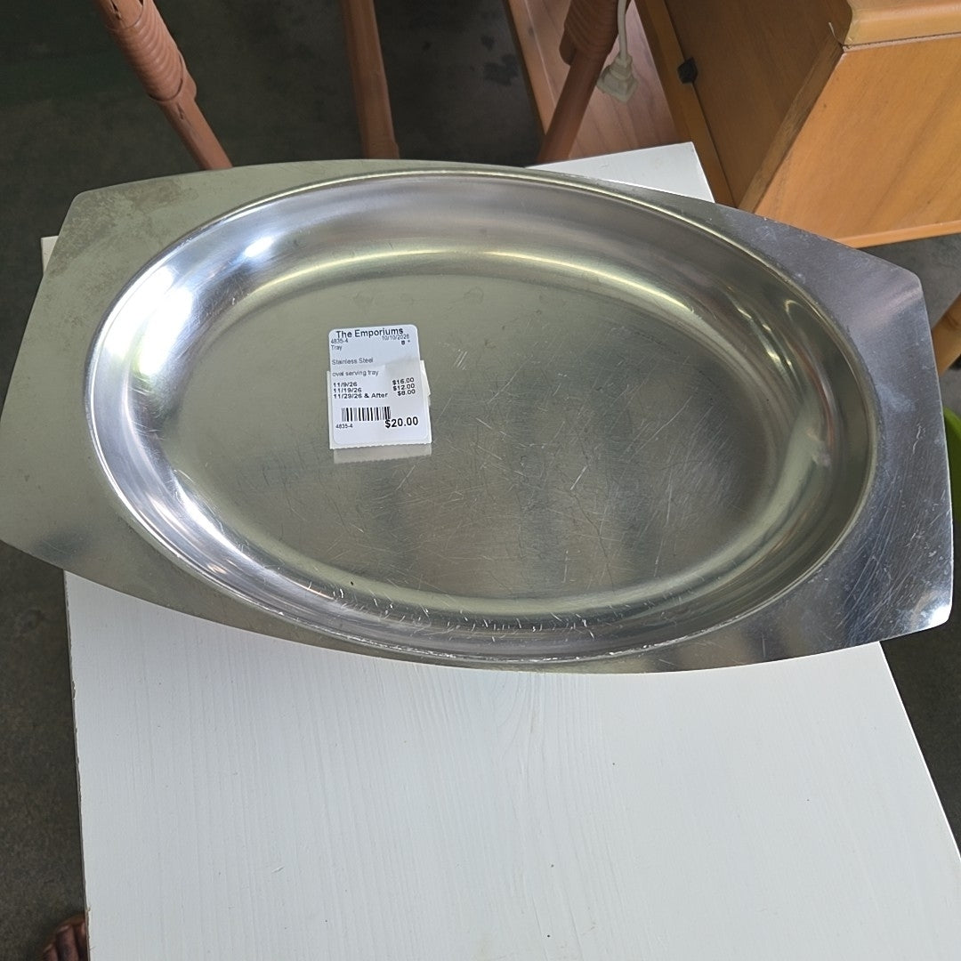 oval serving tray