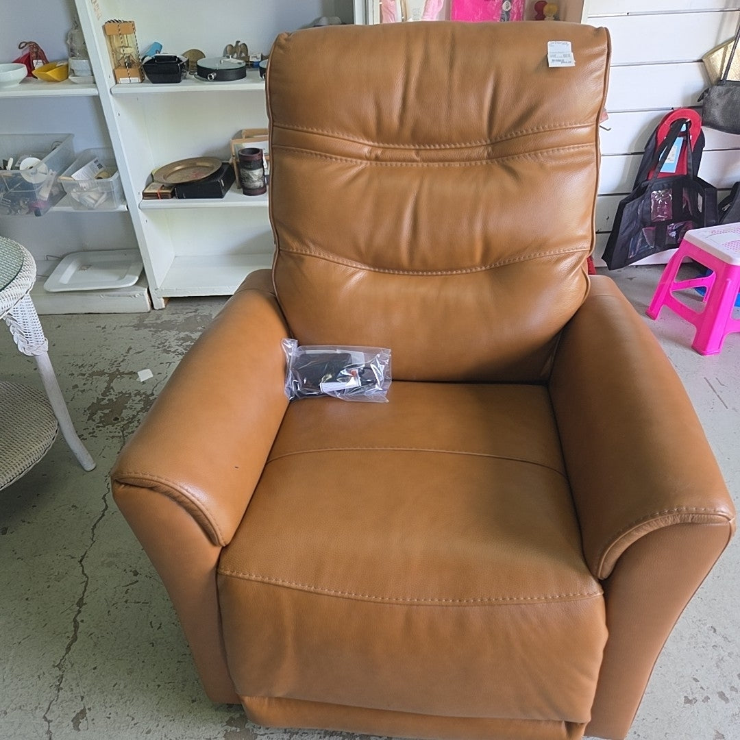 Tan Electric Recliner