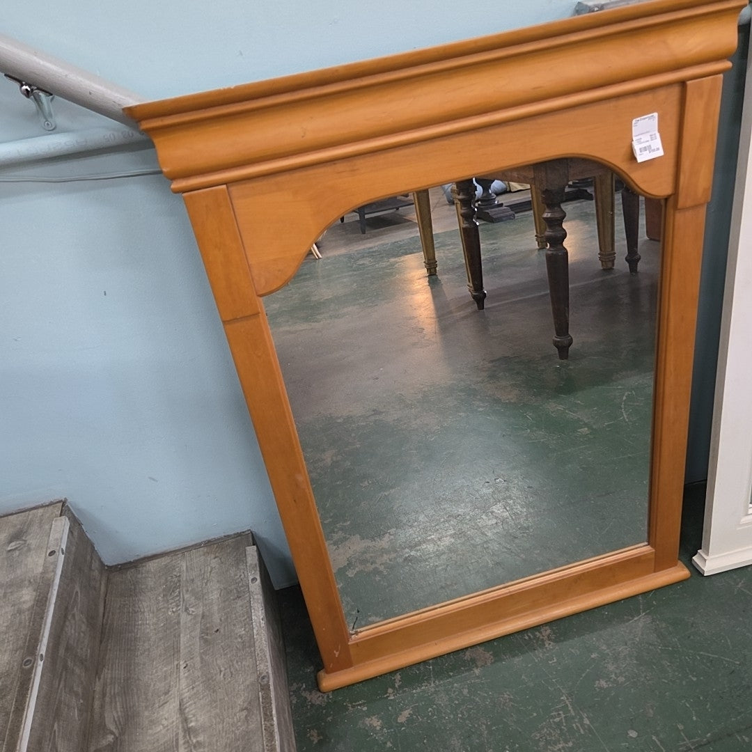 4' wood frame mirror