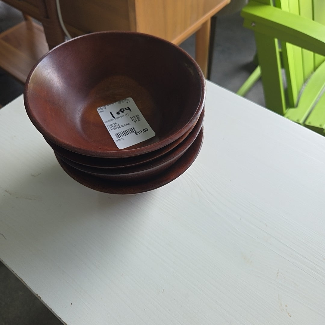 wooden bowl set (4)