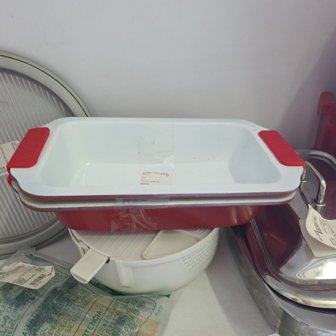 loaf pan (white) set