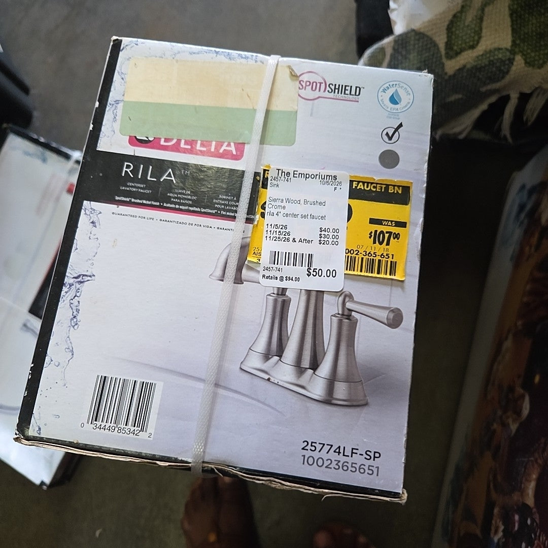 rila 4" center set faucet