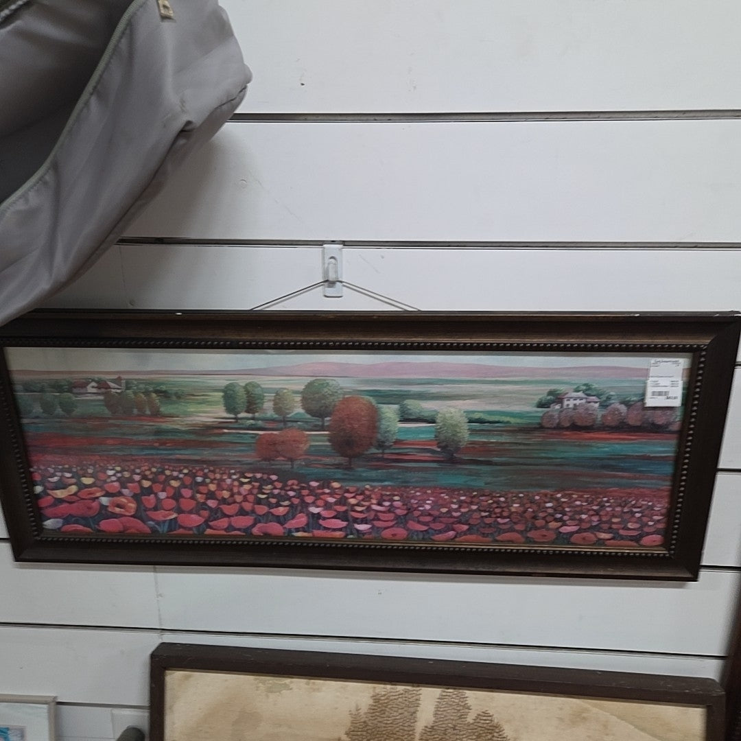 field of flowers art work