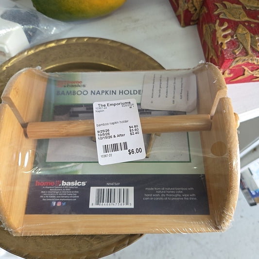 bamboo napkin holder