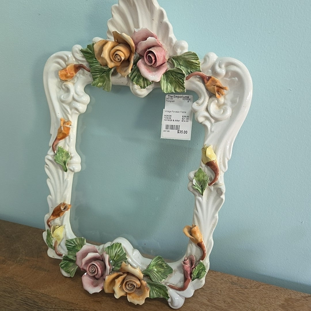 Vintage Porcelain Frame