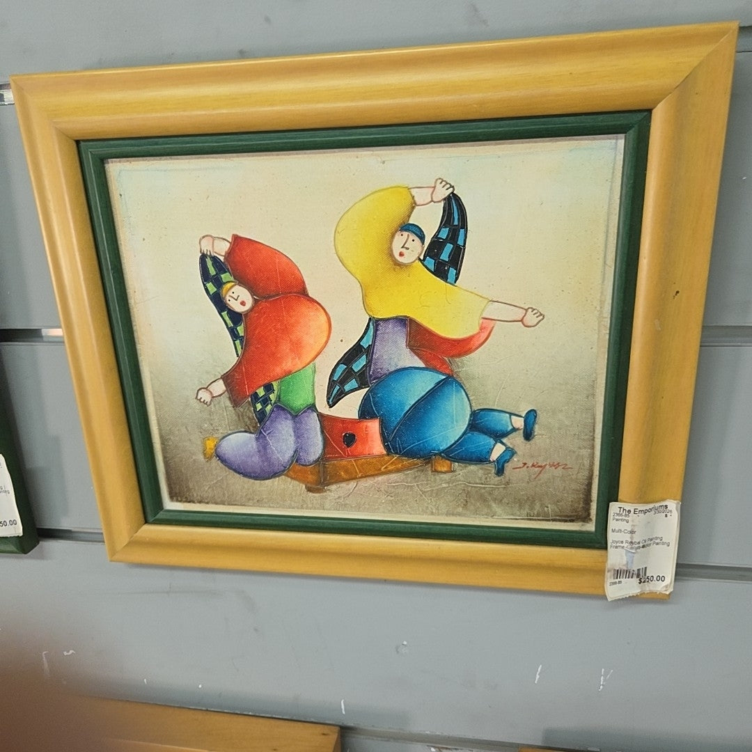 Joyce Roybal Oil Painting Framed  Multi-Color Painting