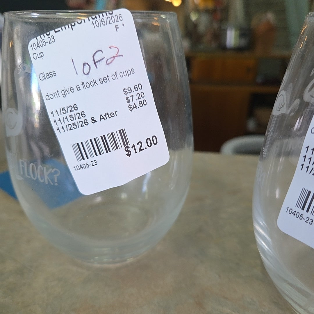 dont give a flock set of cups