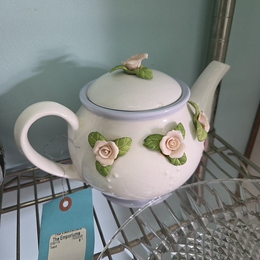 floral tea pot