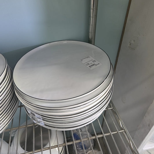 (8) crate and barrel plates