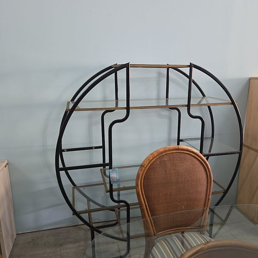 hollywood regency circular room divider
