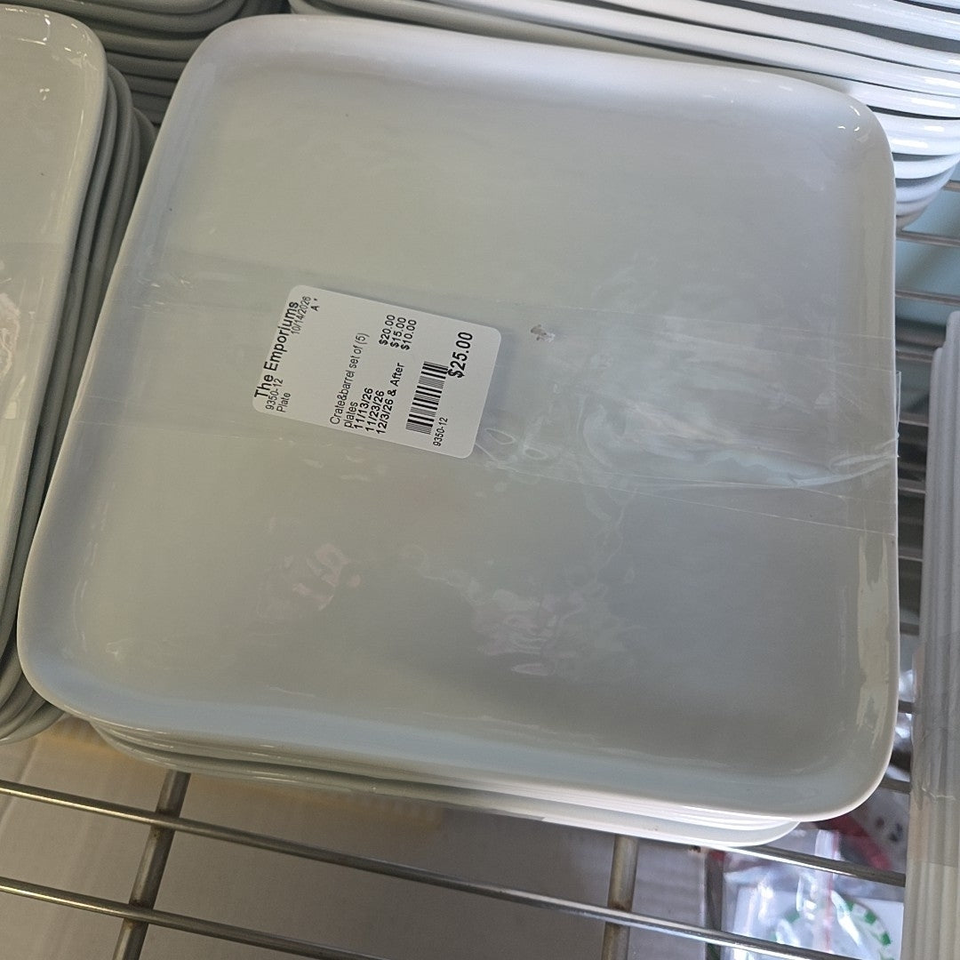 Crate&barrel set of (5) plates