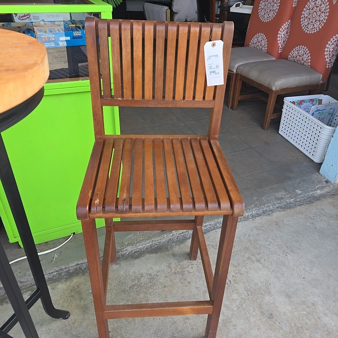 teak bar stool