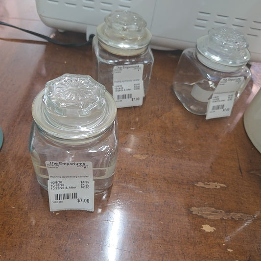 Hocking apothecary canister