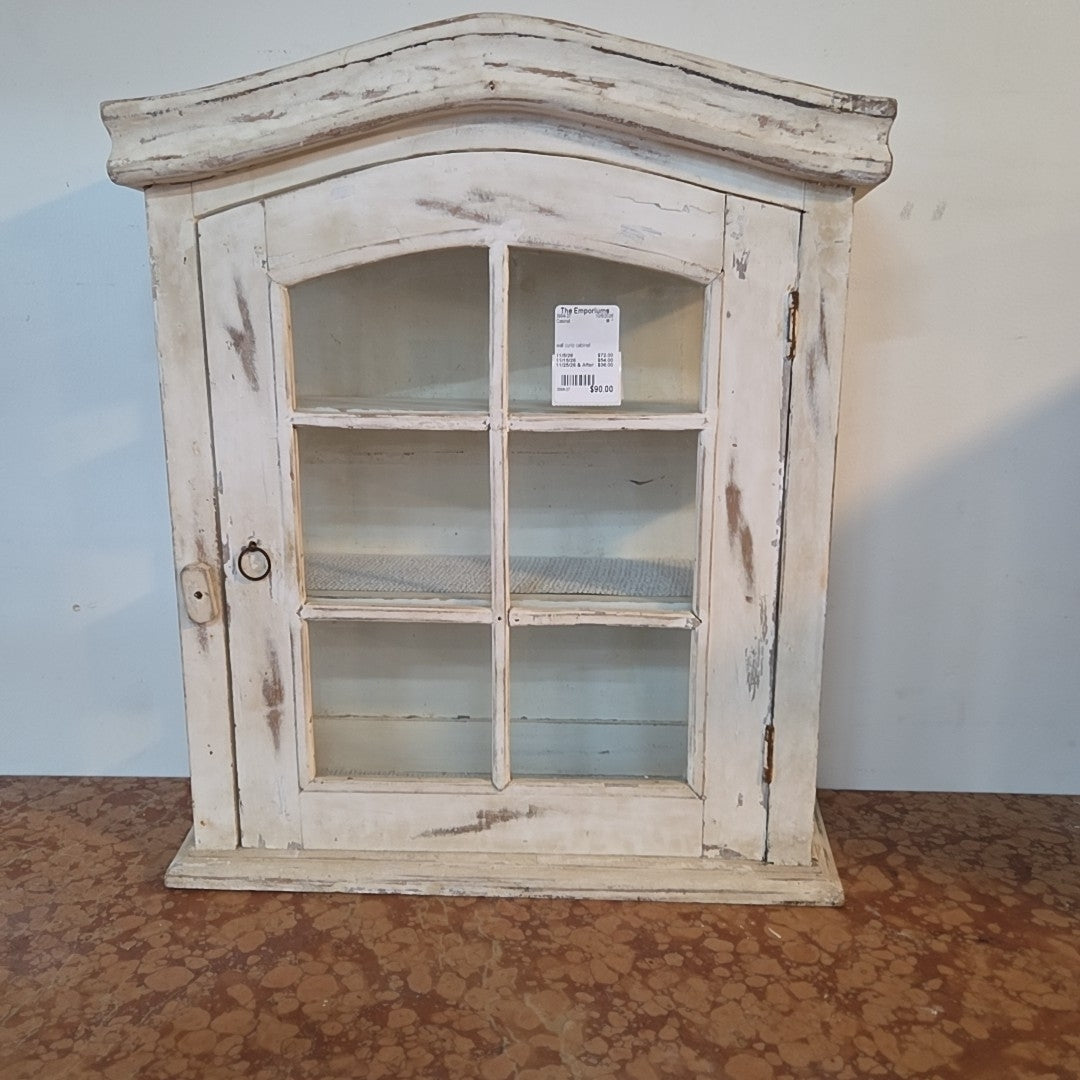 wall curio cabinet