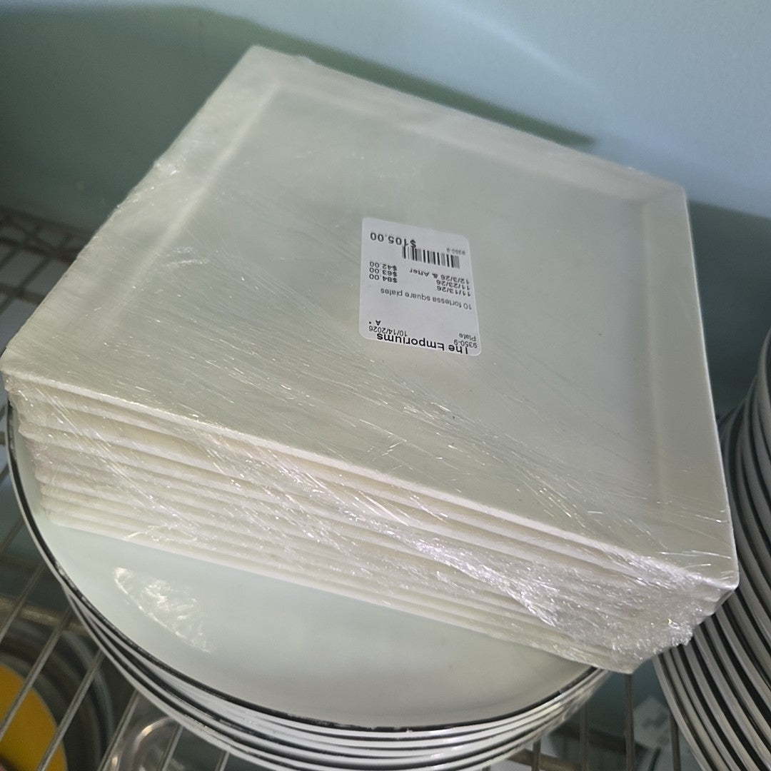 10 fortessa square plates